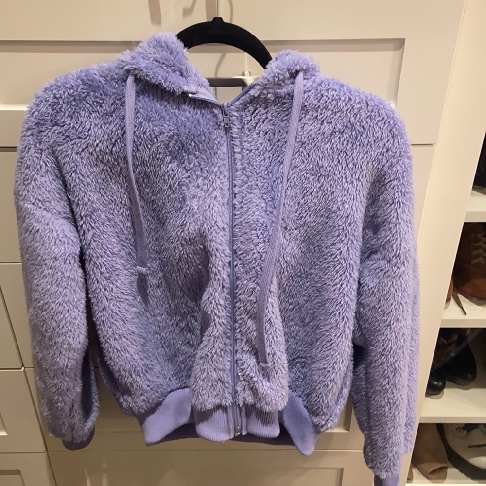 FLUFFY CROPPED JACKET